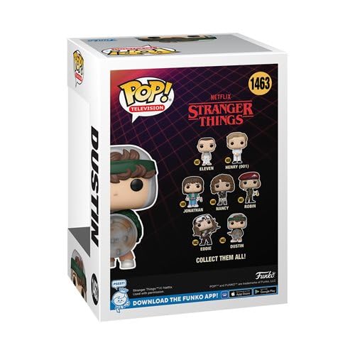 POP! TV: Stranger Things - Dustin com escudo #1463 com capa